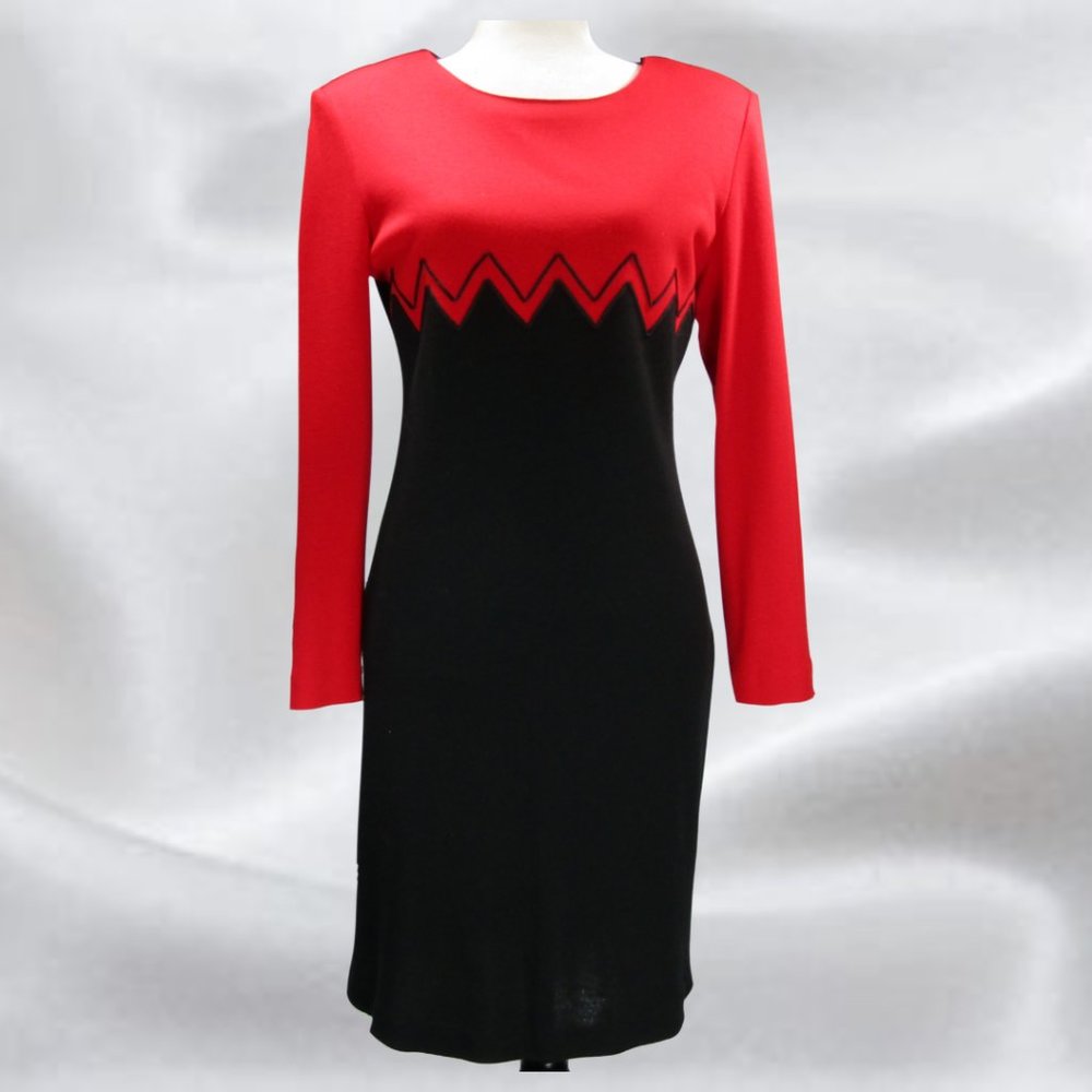 Cartise International Black and Red Dress Size 8